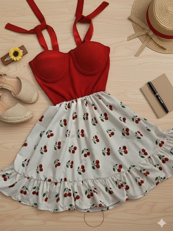 پیراهنی آلبالو 🍒