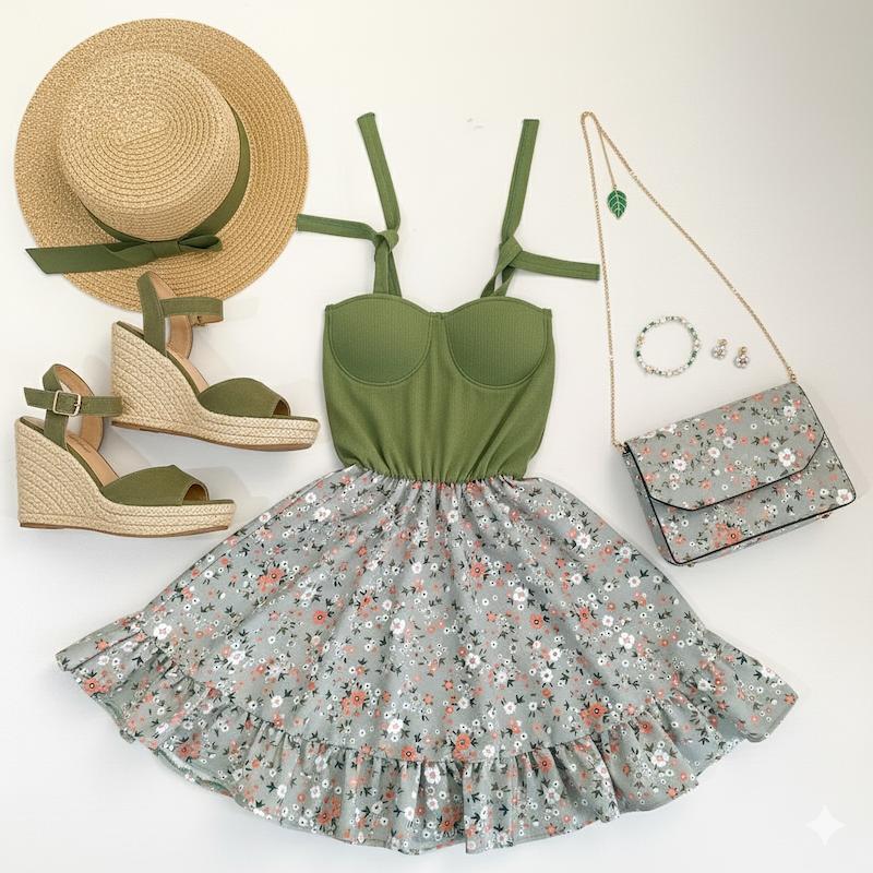 پیراهن کوتاه لیلی 🌱