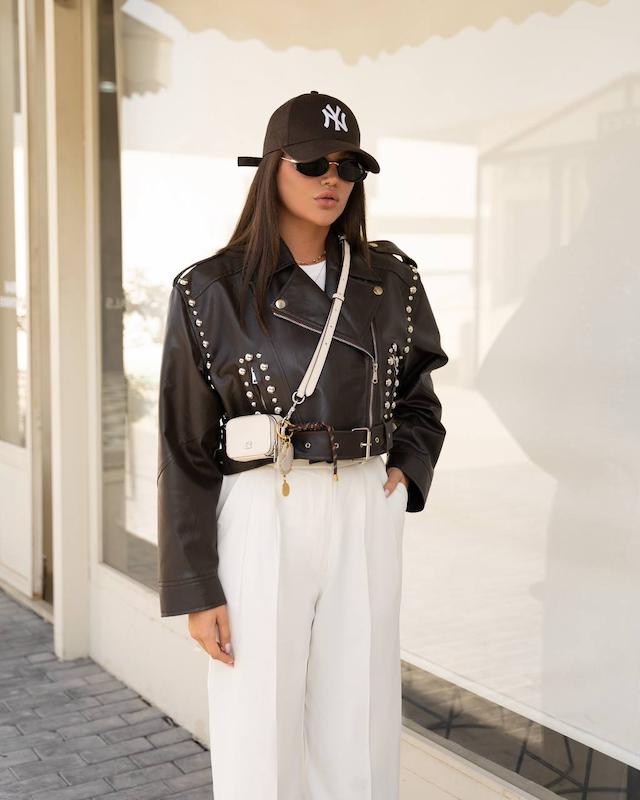 کت چرم chilly(قهوه ای)