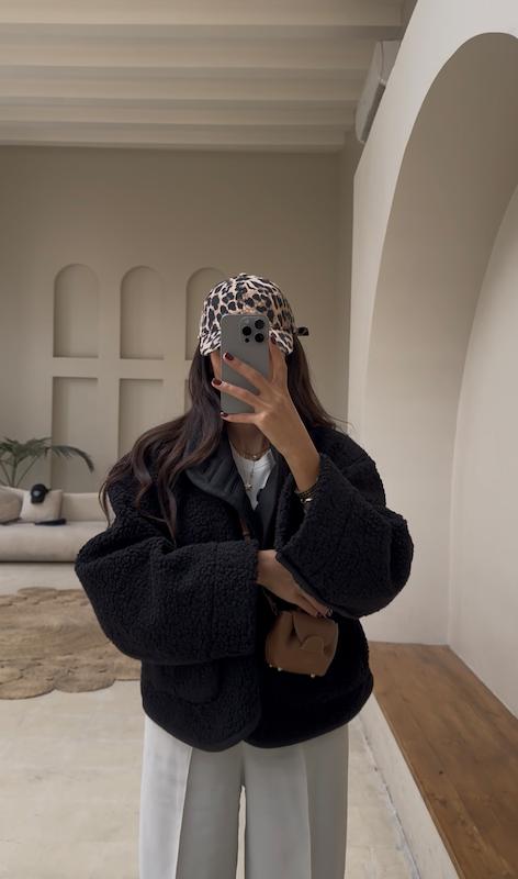 کت جیر دو رو مشکی 