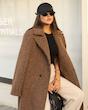 پالتو بلند شکلاتی 