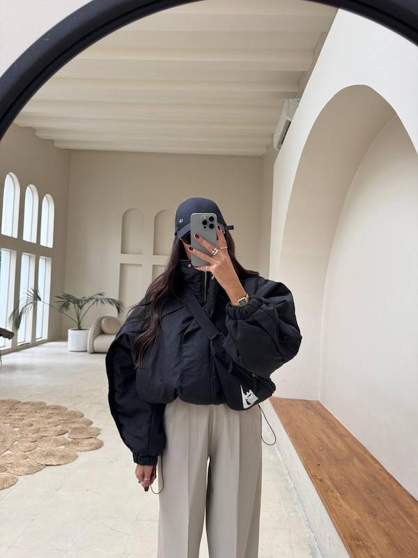 کاپشن puff مشکی 