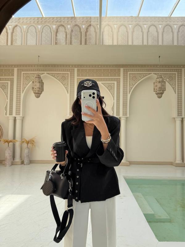بلیزر لینن مشکی 