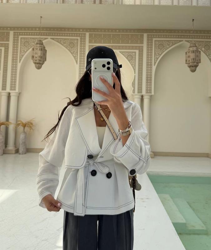 ترنچ کت لینن venis