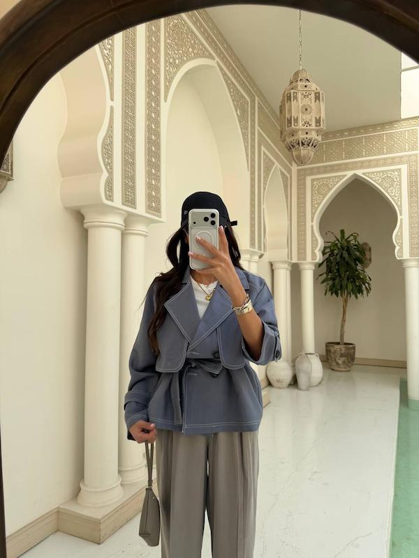 ترنچ کت لینن venis