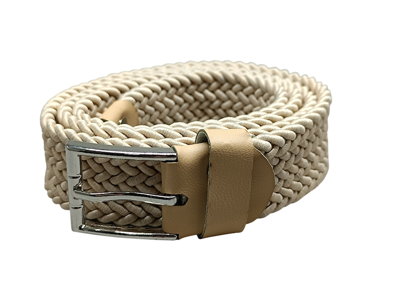 کمربند زنانه بافت کرم استخوانی