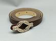 کمربند زنانه طنابی شکلاتی 1.5سانت