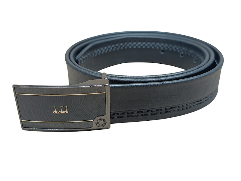 کمربند مردانه پلاکی دورو 3.5 سانت