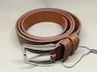 کمربند چرم طبیعی آشیل زبانه دار عسلی 