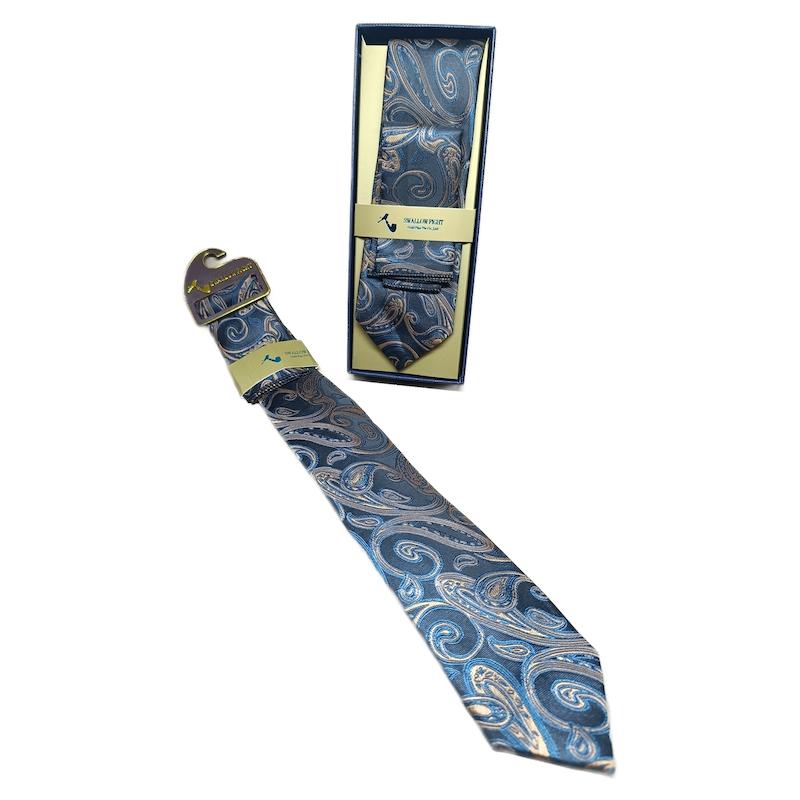 کراوات طرح دار Swallow Fight بهمراه پوشت (کد2)
