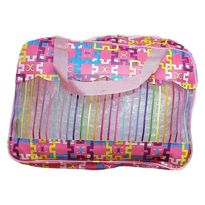کیف آرایشی Washbag رنگارنگ (بسته 6 عددی)