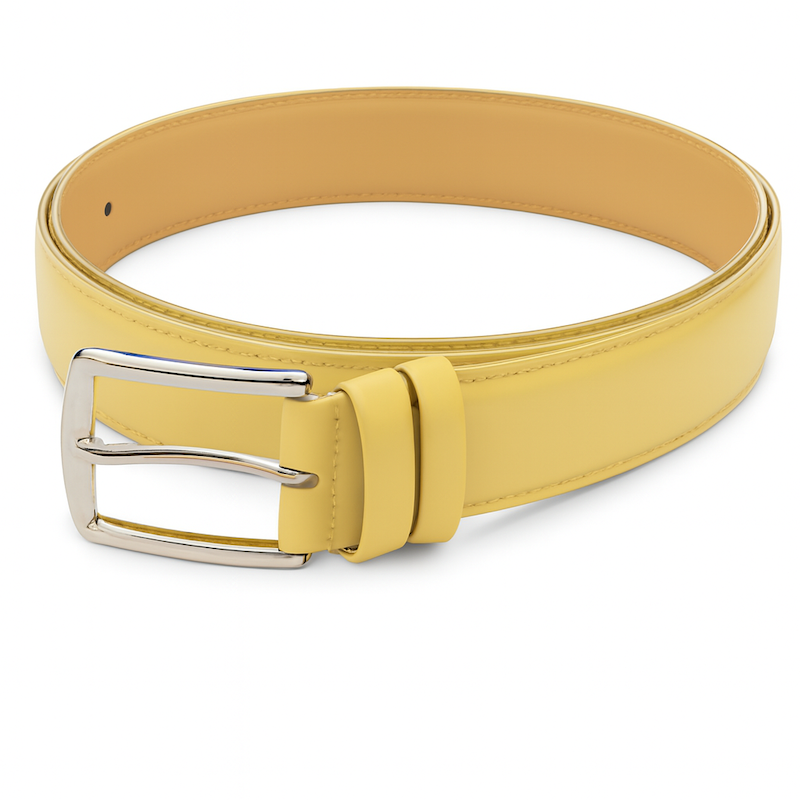 کمربند زنانه زرد موزی