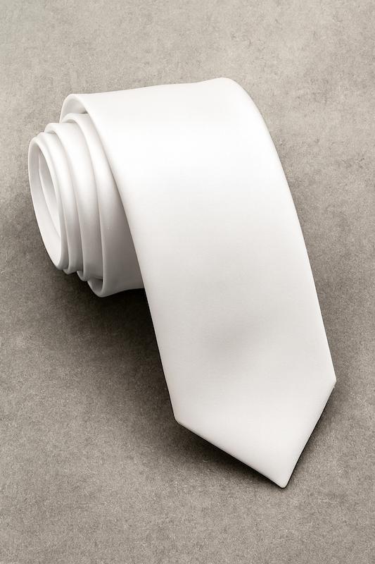 کراوات ساتن مردانه سفید
