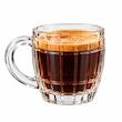 شات قهوه خوری ۶ عددی شیشه ای طرح بارل