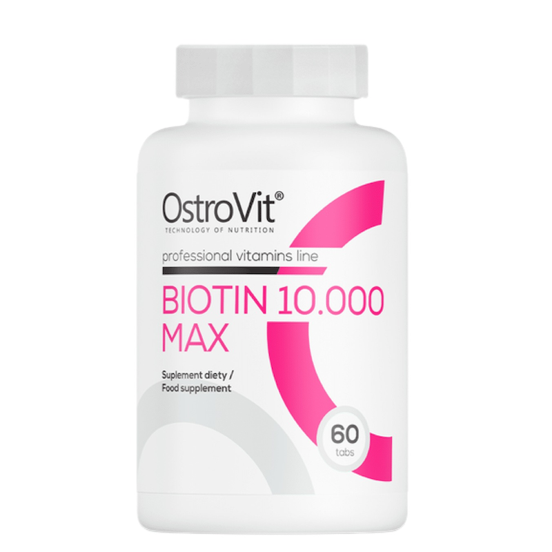بیوتین ۱۰٫۰۰۰ مکس استروویت 60 عددی Ostrovit Biotin 10,000 max 