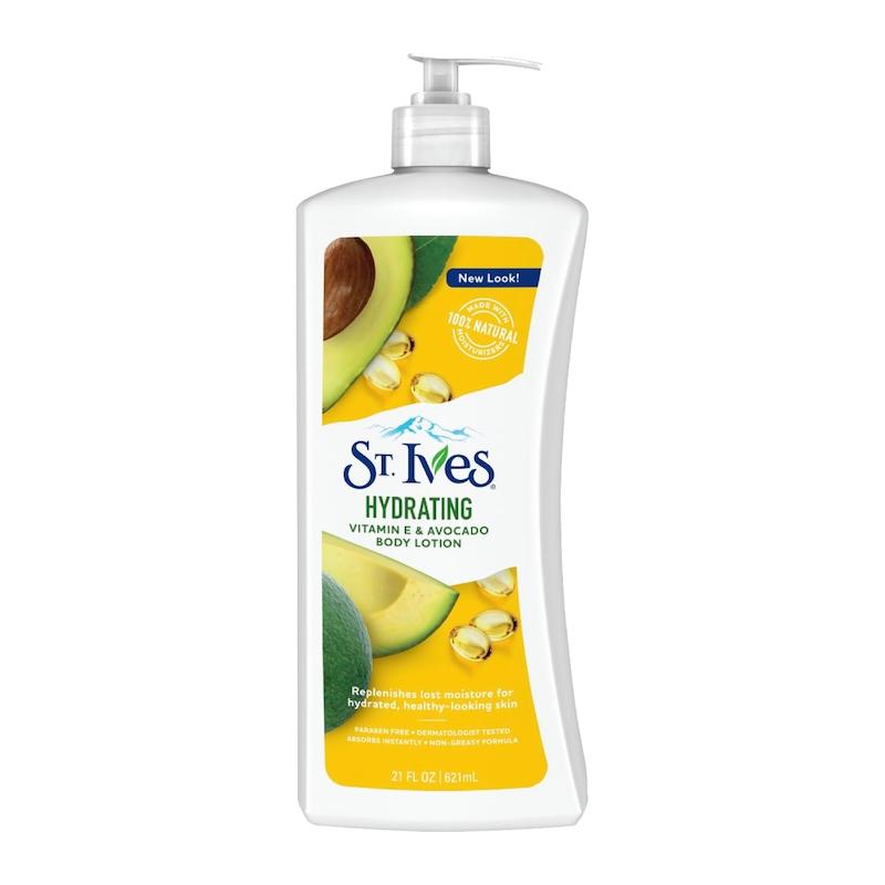 لوسیون بدن ST. Ives مدل Hydrating حاوی عصاره آووکادو و ویتامین E 