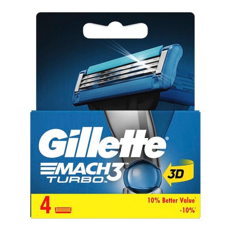 تیغ یدک مچ تری ژیلت بسته 4 عددی  Gillette Mach 3 