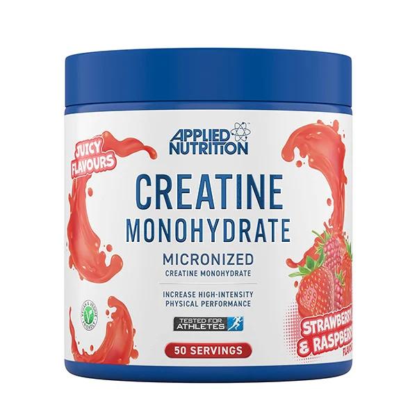 کراتین مونوهیدرات اپلاید نوتریشن طعم توت فرنگی تمشک 250گرم  Applied Nutrition Creatine Monohydrate Micronized