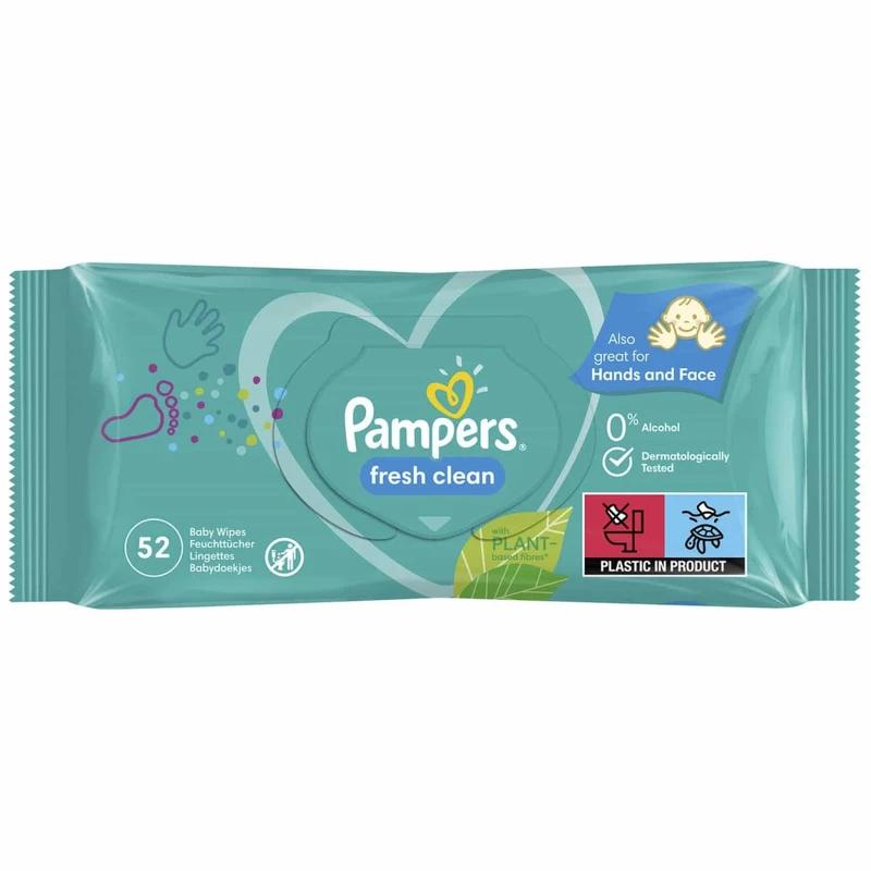 دستمال مرطوب کودک پمپرز 52 عددی Pampers Fresh Clean