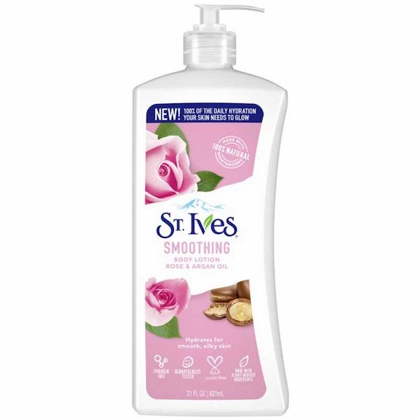 لوسیون بدن گل رز و روغن آرگان سنت ایوز St Ives Smoothing