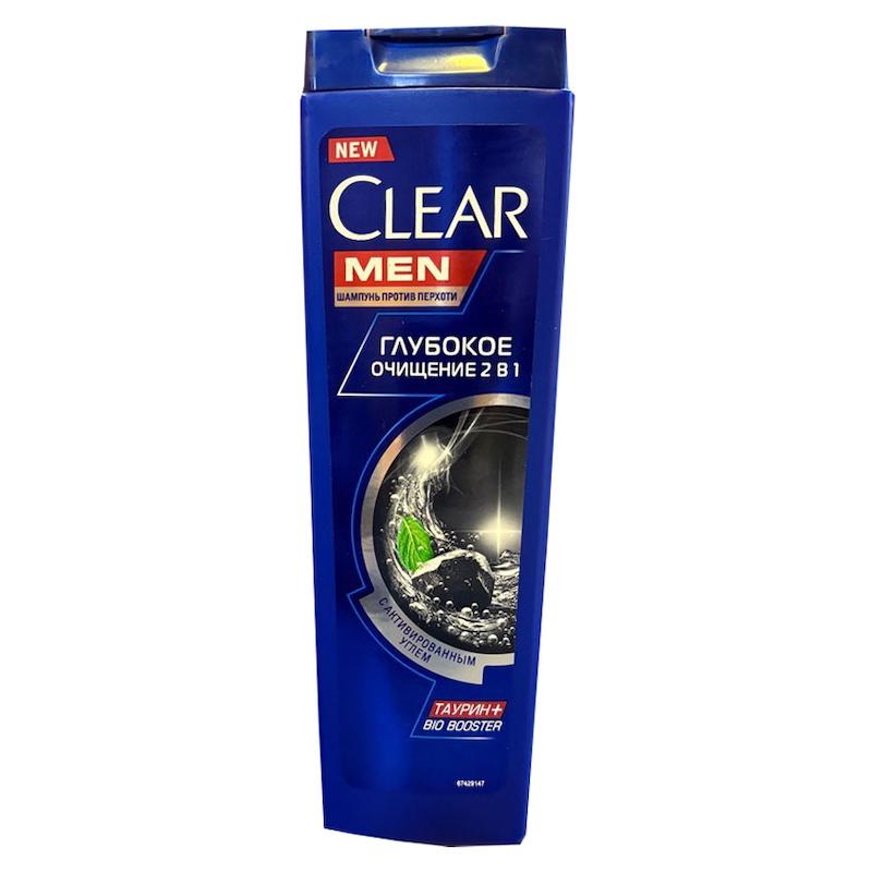 شامپو کلیر مردانه مدل ضد شوره با کربن فعال حجم 400 میل Clear
