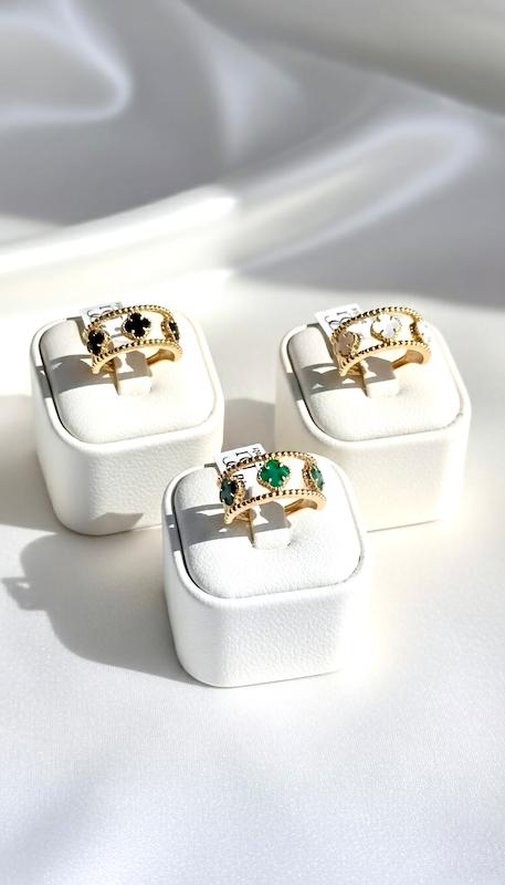 انگشتر ونکلیف سه گل