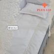 گهواره چوبی و تخت کنار مادر سایز ۱۲۰ طوسی