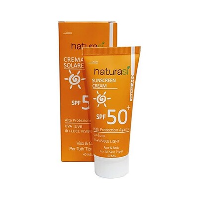 کرم ضد آفتاب SPF50 بدون رنگ ناتوراسی حجم 40 میلی لیتر