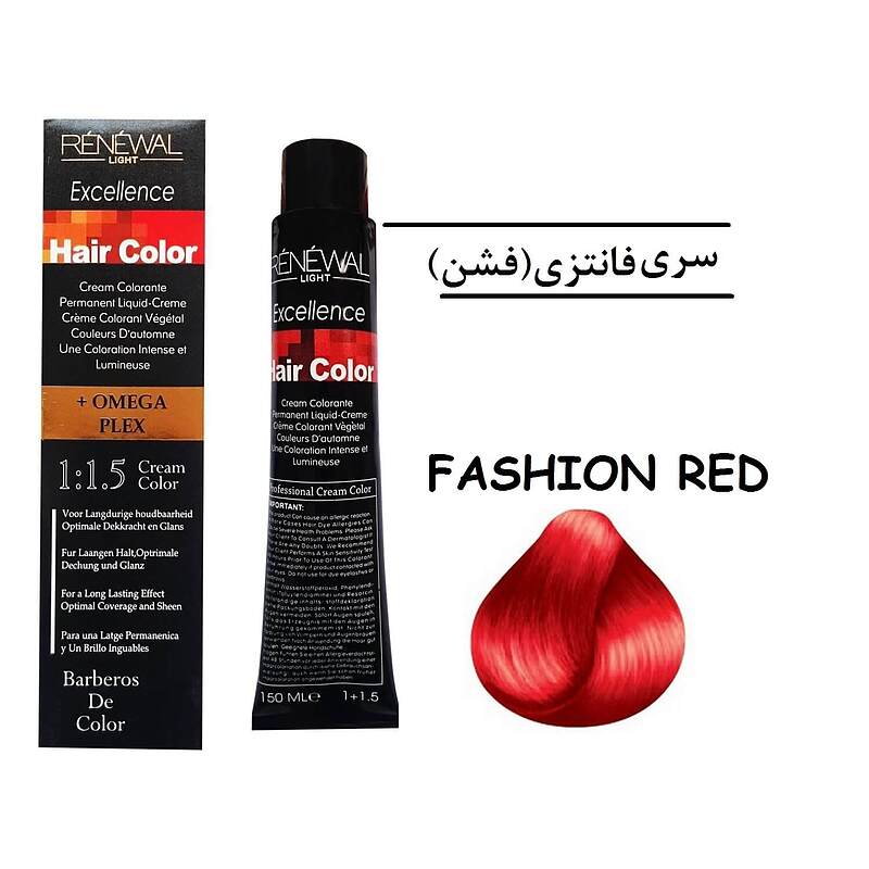 رنگ مو رنوال Fashion Red حجم 150 میل رنگ قرمز فشن