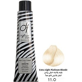 رنگ مو دیفرنت شماره 11.0 (NATURAL ) حجم 125ml رنگ بلوند پلاتینه خیلی روشن