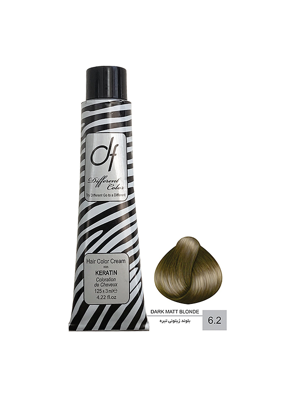 رنگ مو دیفرنت  شماره 6.2 (MATT)  حجم 125ml رنگ بلوند زیتونی تیره