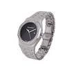 ساعت زنانه اودمارپیگه دور نگین نقره ای صفحه مشکی F/a5432 Audemars piguet