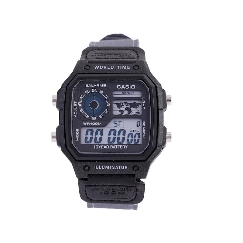 ساعت مردانه دیجیتالی کاسیو جهان نما طوسی M/c5446 Casio