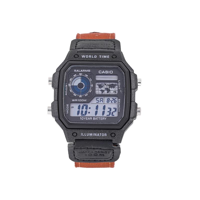 ساعت مردانه دیجیتالی کاسیو جهان نما قهوه ای  M/c5445 Casio