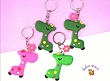 جاکلیدی و آویز سیلیکونی cute giraffee 