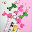 جاکلیدی و آویز سیلیکونی cute giraffee 