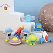 پاکن 4 تکه طرح فضانورد و سفینه 