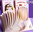 ست دفتر روزانه اسکوییشی مگنت دار و خودکار ده رنگ