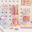 جاقلمی و جامدادی رومیزی طلقی طرح cute animals