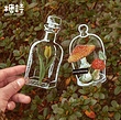 ست 20 عددی استیکر شفاف طرح بطری