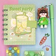 دفترچه یادداشت جلد چسبی sweet party
