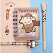 دفترچه یادداشت جلد چسبی sweet party