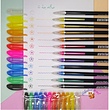 خودکار نئونی 12 رنگ zuixua طرح glitter pen