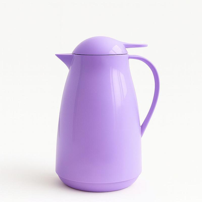 خرید فلاسک شیشه‌ای 1 لیتری رنگ یاسی