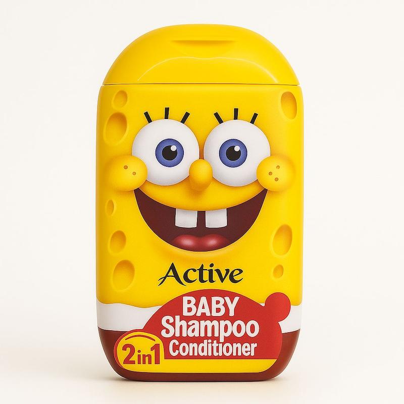 خرید شامپو موی سرد کودک اکتیو طرح باب اسفنجی 280 میل