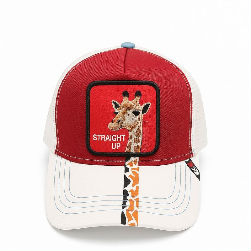 خرید کلاه اسپرت گورین براز طرح زرافه Giraffe قرمز سفید
