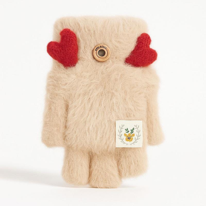 خرید دستکش پشمی بچه گانه کرمی