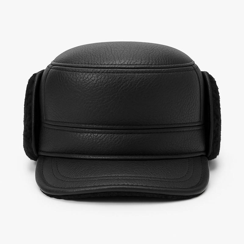 خرید کلاه چرم زمستانی گوش گیردار روسی