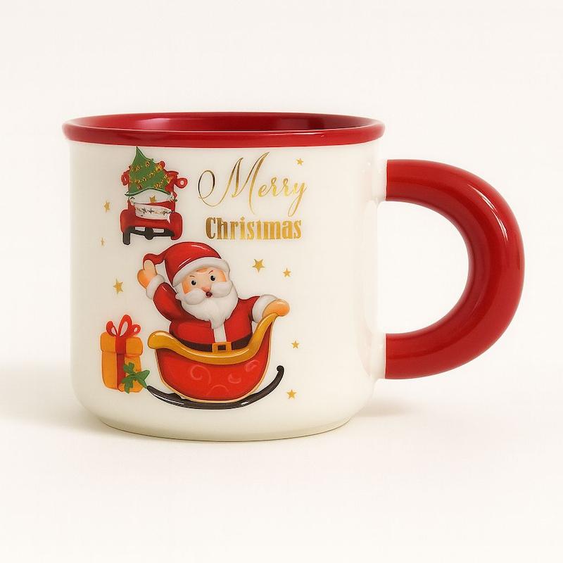 خرید ماگ سرامیکی طرح کریسمسی بابانوئل وارداتی با کیفیت 