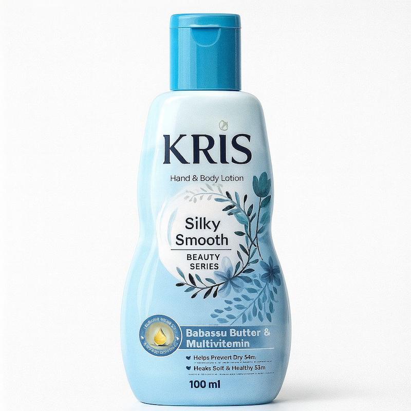 خرید لوسیون دست و بدن کریس Kris مدل Silky Smooth رایحه ابریشم 100 میل